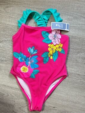 Jacadi Paris Girls Floral One-Piece Swimsuit NWT – Size 4Y / 104 cm